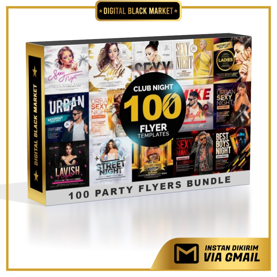 100 Night Club Party Flyers Bundle