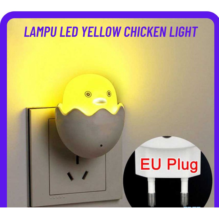 Lampu Telur / Lampu Tidur LED Kamar Cahaya Dekorasi Model Ayam Evatech