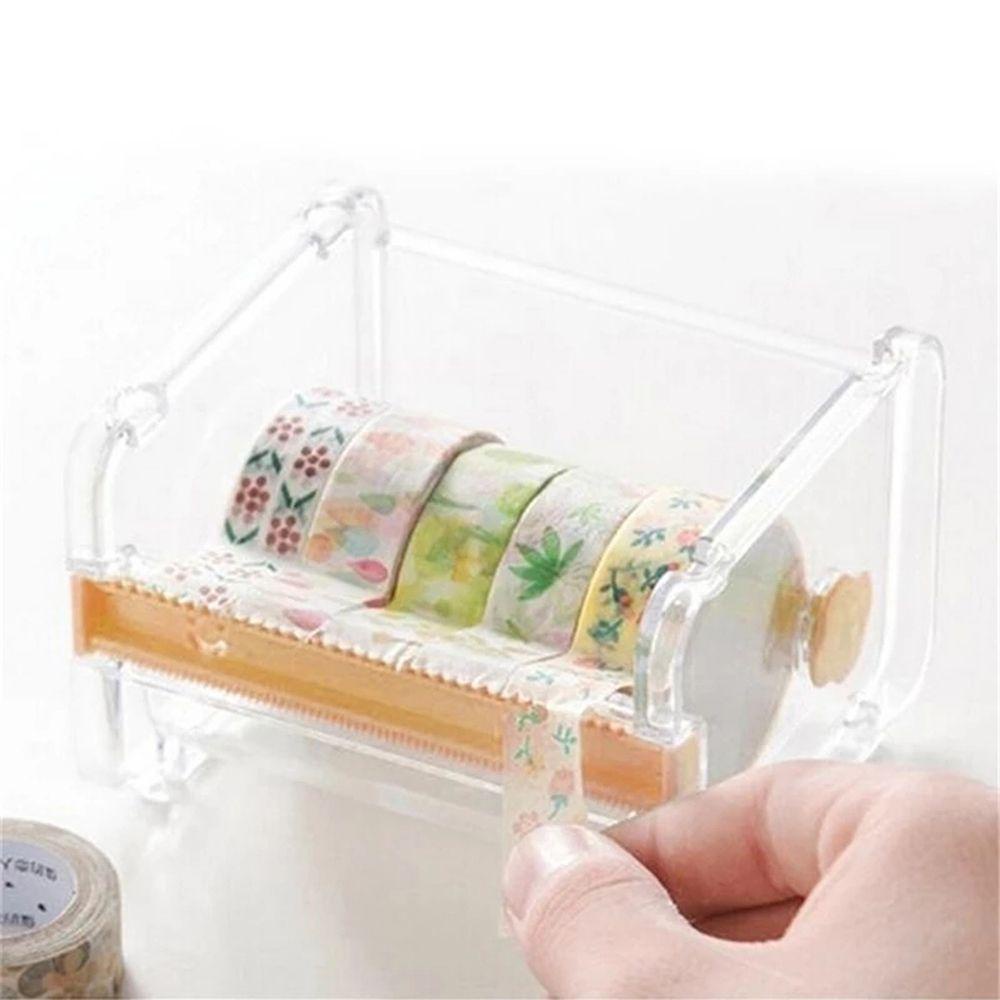 [Elegan] Tape Dispenser Cutter Removable Organizer Alat Tulis Sekolah Pemotong Lakban Tape Cutter Tool Tapes Cutting Holder Tape Dispenser