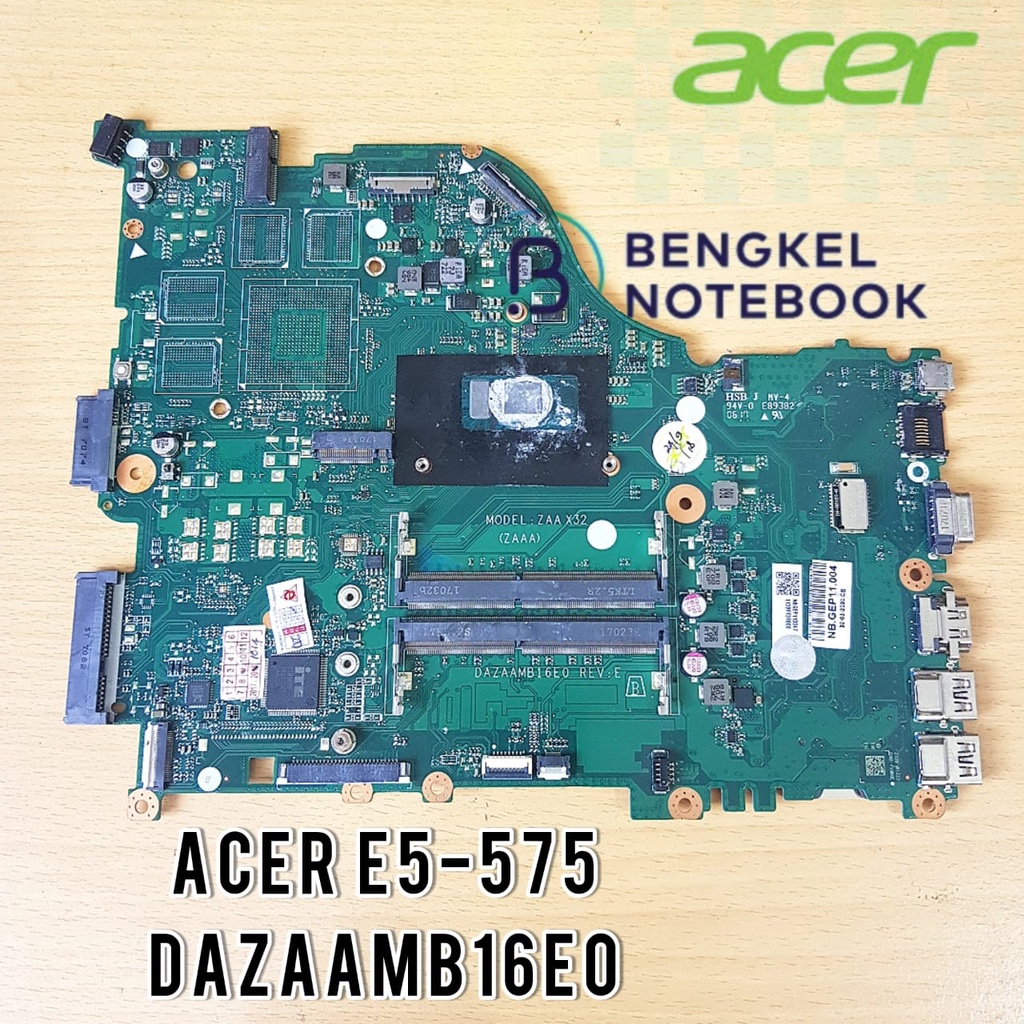Motherboard Acer Aspire E5-575 E5-575G F5-573 F5-573G E5-574TG Core i3 Gen6 DAZAAMB16E0