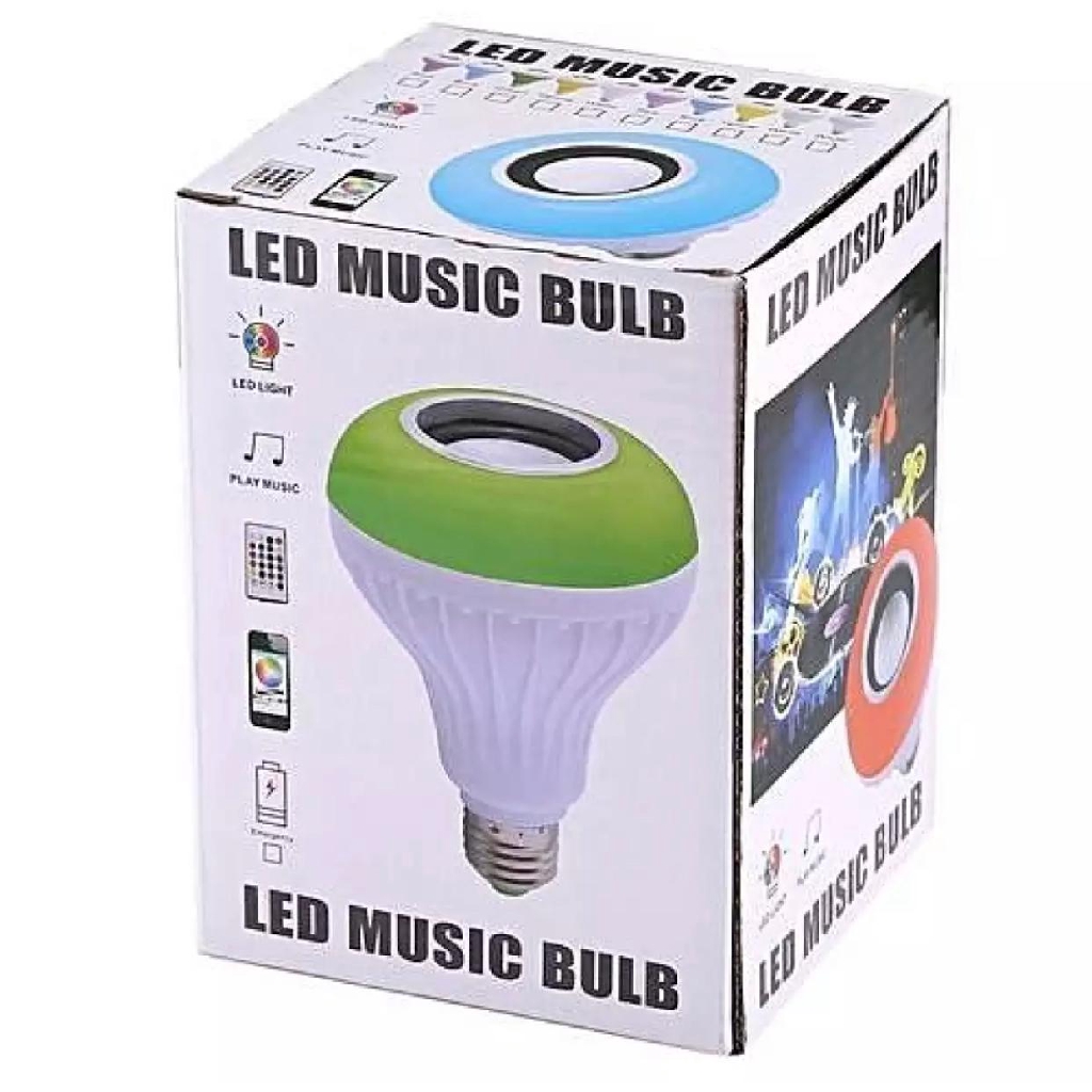 Speaker Bohlam LED Bulb Wireless Power Music Playing Light Bluetoorh Music Bulb + Remote