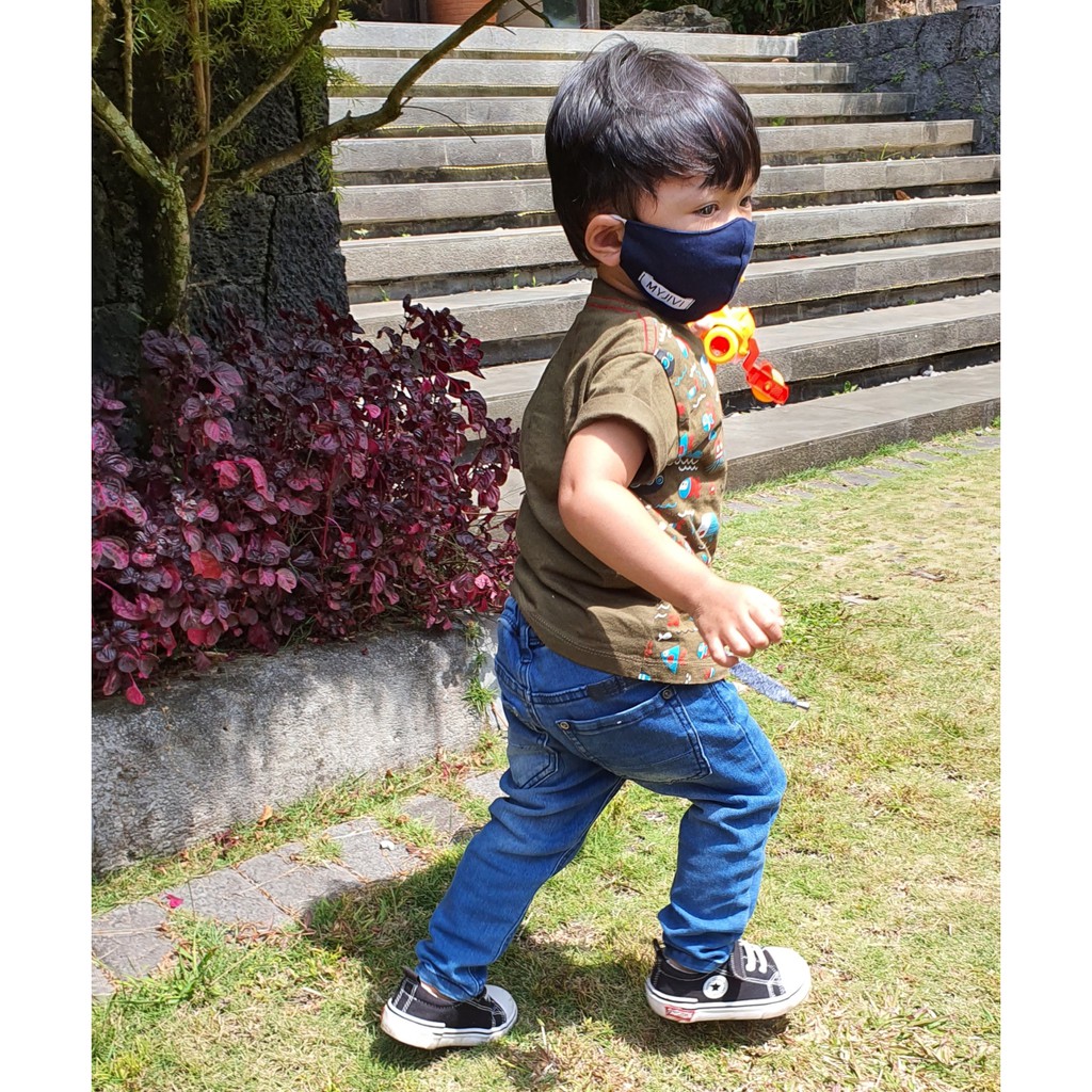 MASKER KAIN ANAK COTTON COMBED BY MYJIVI