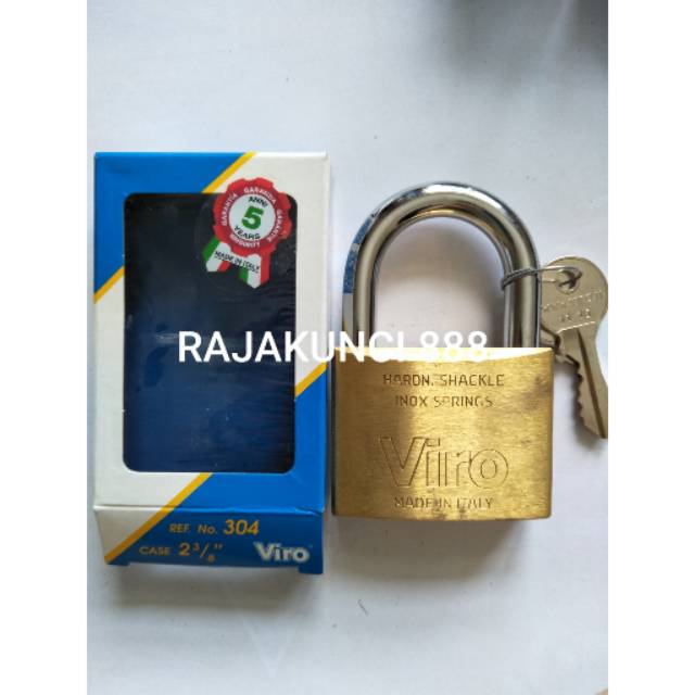 Gembok VIRO 60MM 304 / Gembok 60mm / Gembok viro