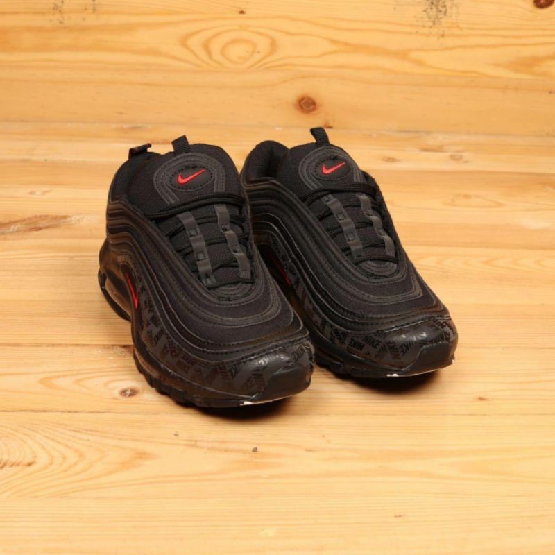 nike airmax 97 reflective logo black