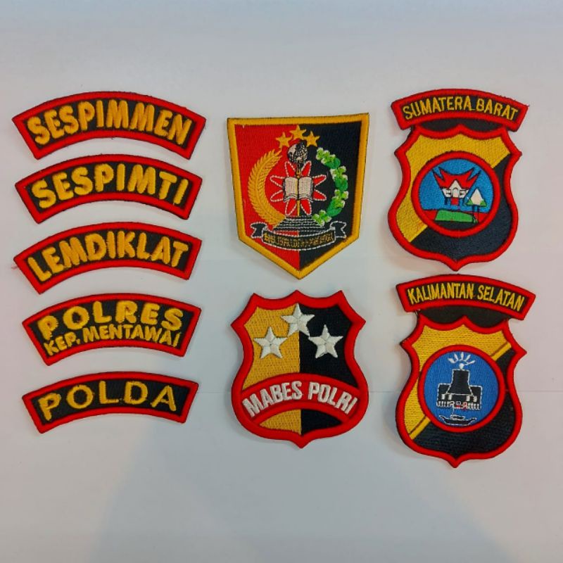 Bet Polri bordir timbul