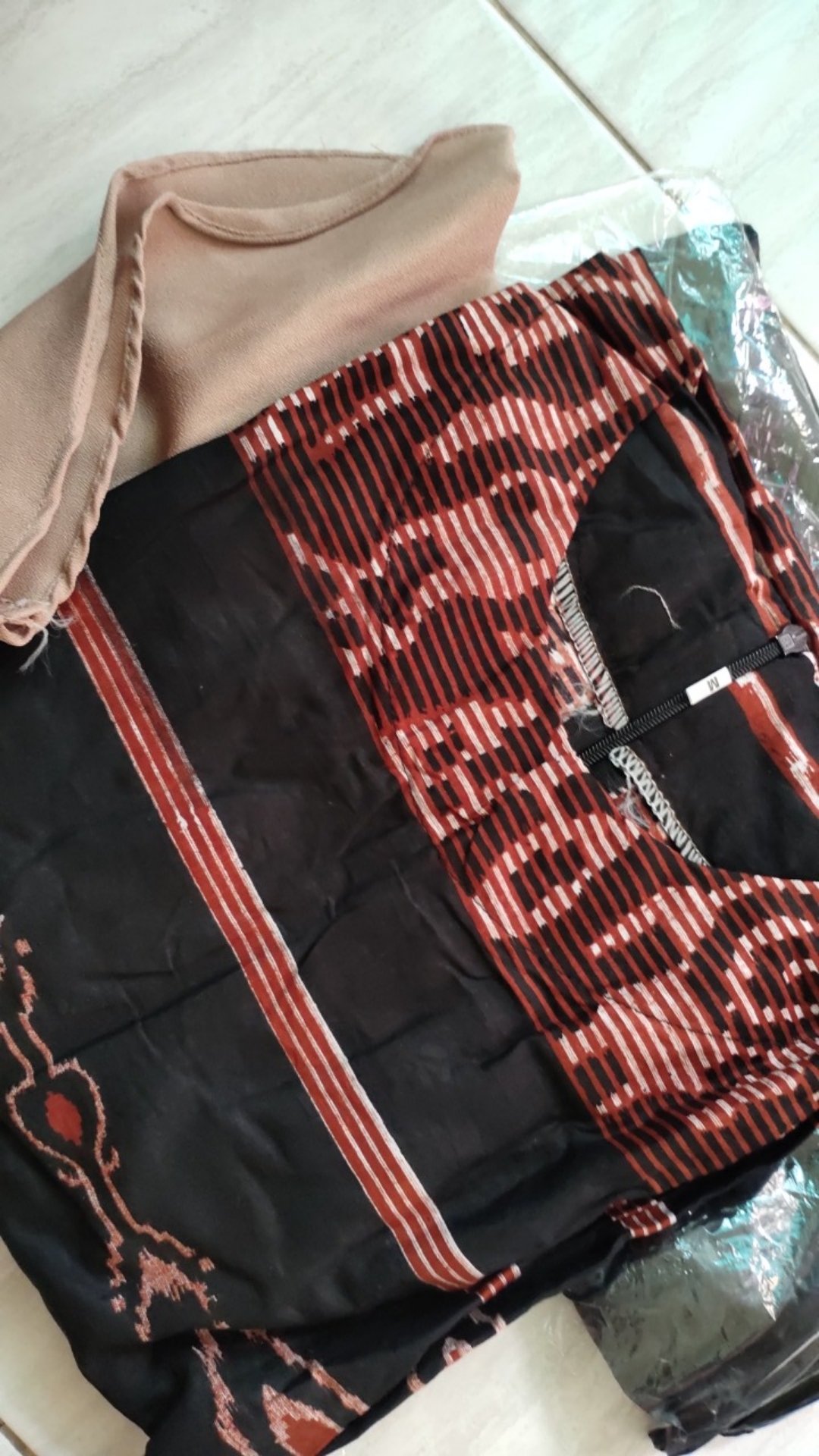 Atasan Blouse Batik Wanita Modern Fashion Wanita Kekinian Brokat Batik Kombinasi Ruby And Arsyla