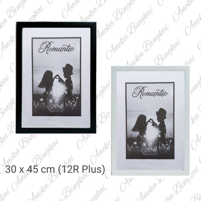 Sale Bingkai Foto 12R Plus, Frame Foto 12R Plus Ukuran Kaca Full 30X45 Cm - Putih