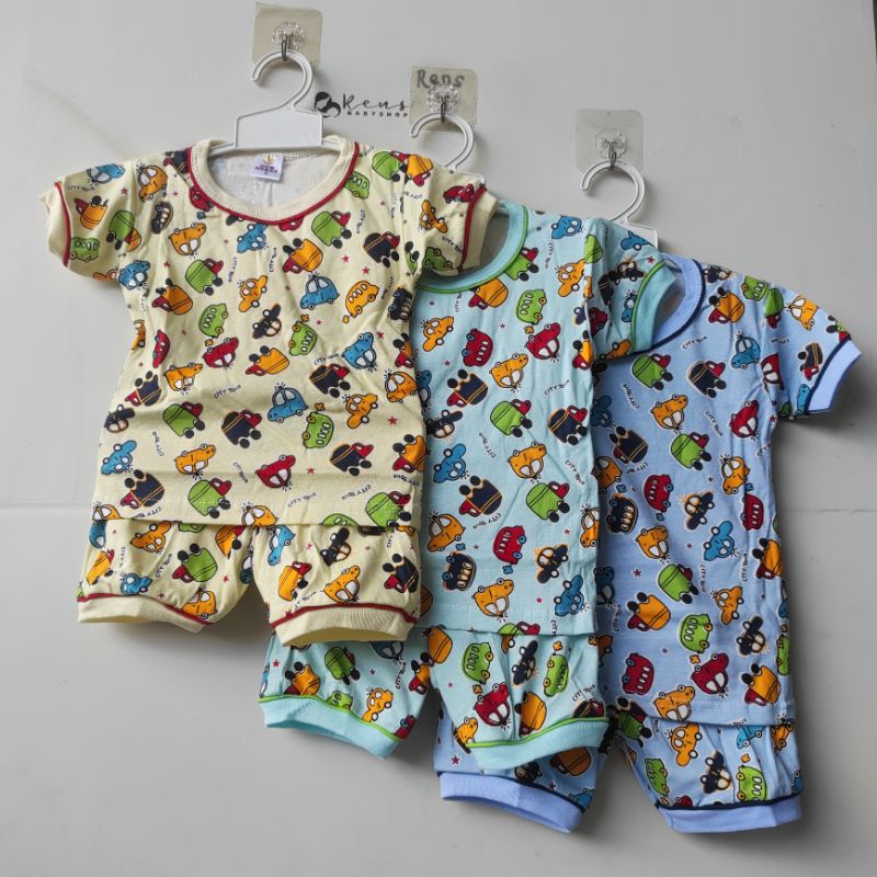 SNI Setelan baju celana pendek anak 1-3 tahun ENRICA