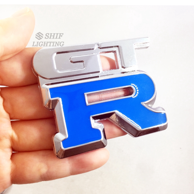 1 x Metal GTR Logo Car Auto Decorative Rear Trunk Emblem Badge Sticker Decal For NISSAN GTR