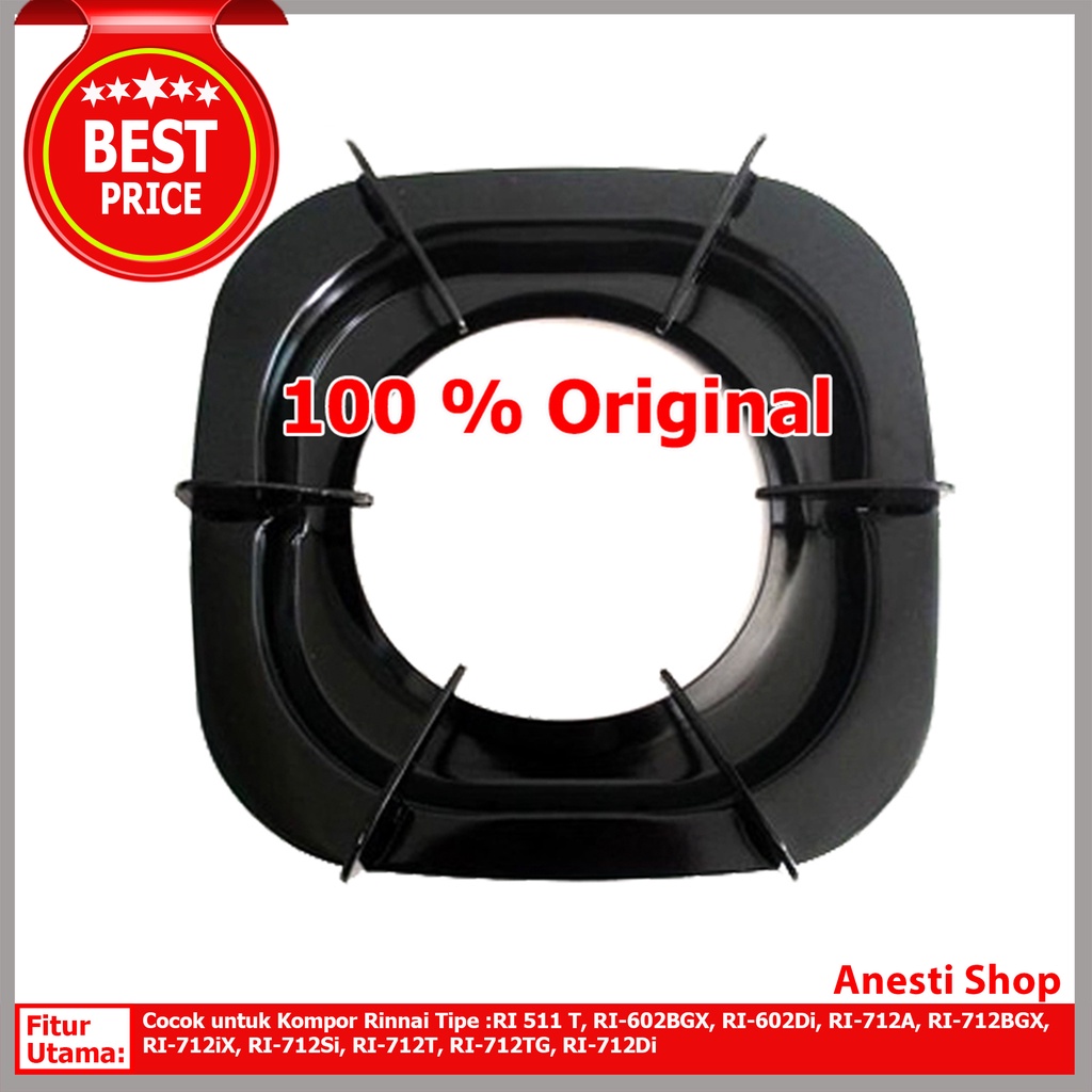 Tatakan Kompor Gas Rinnai Kaki 4 6 Rinai Dudukan Tungku Kompor Gas Rinnai Rinai Kaki 4 6 Original Tebal Anti Melengkung