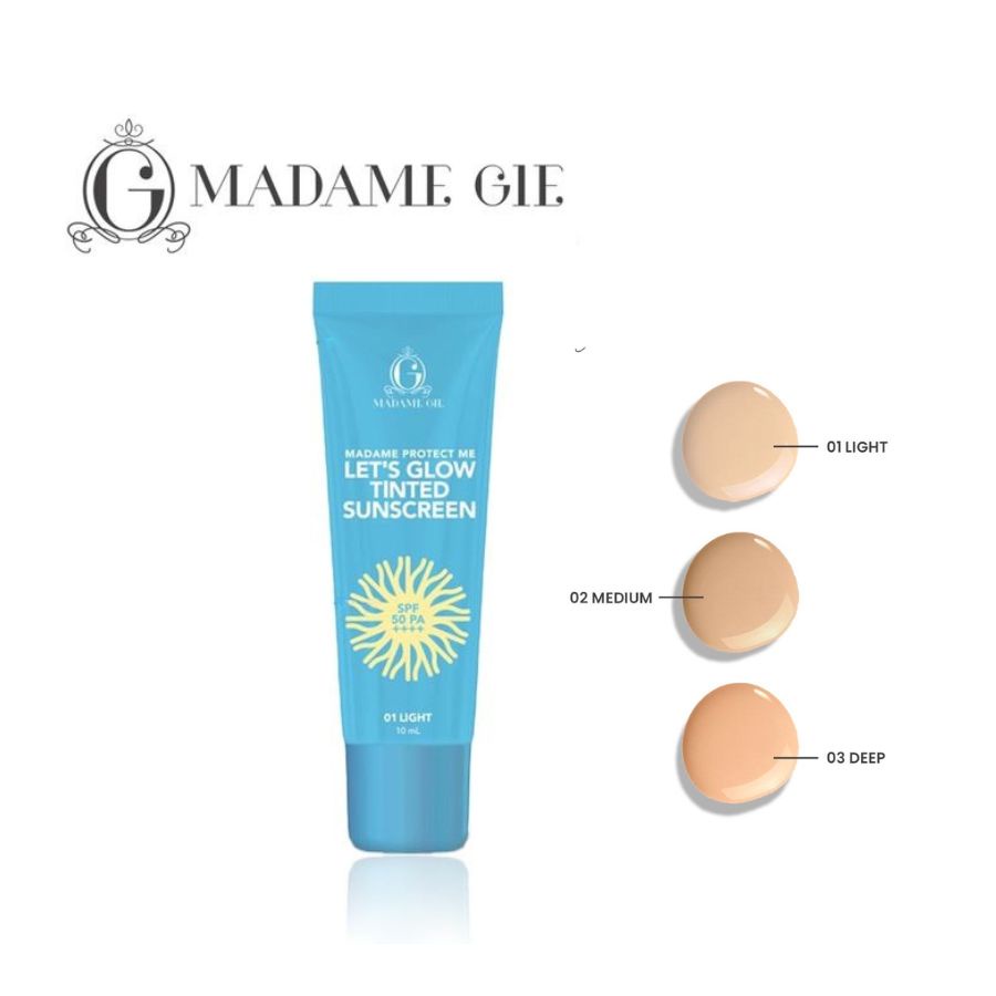 MADAME GIE Protect Me Lets Glow Tinted Sunscreen SPF 50 PA ++++ Multipurpose BY AILIN