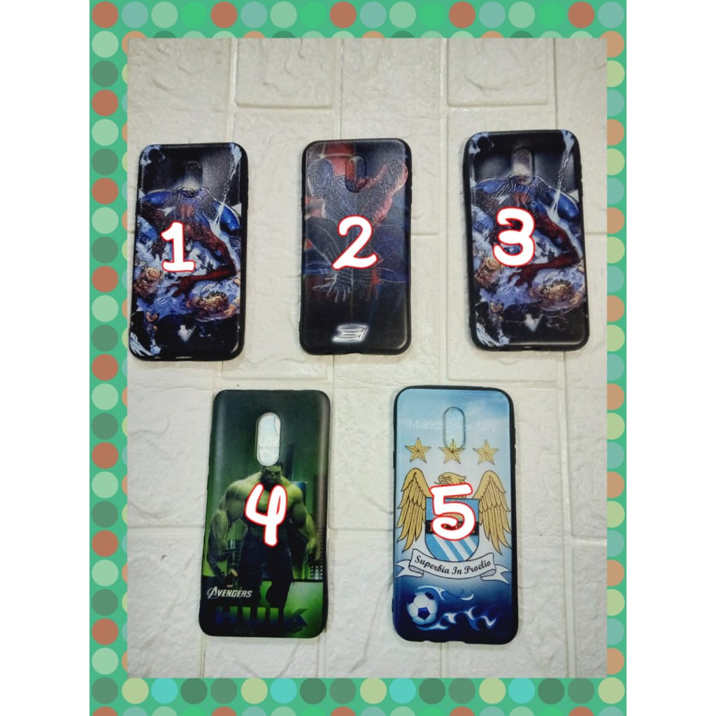 Case SAMSUNG GALAXY J7+ Motif Kartun Spiderman, Hulk, Bola Superbia