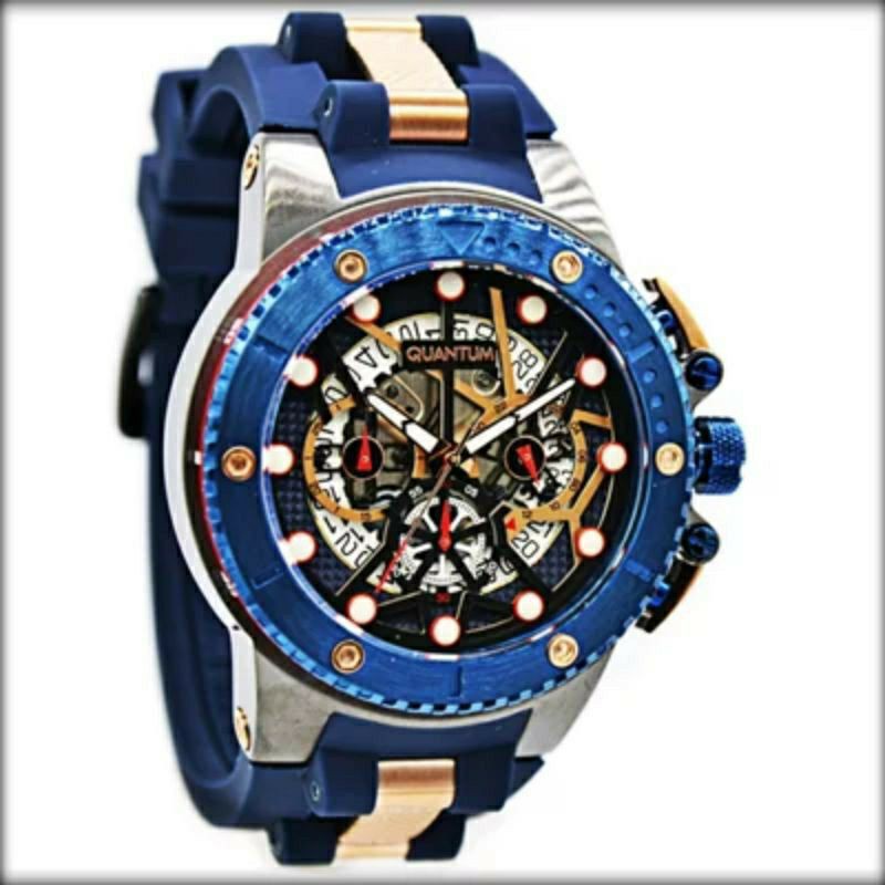 JAM TANGAN PRIA QUANTUM HNG535.059 BLUE ORIGINAL