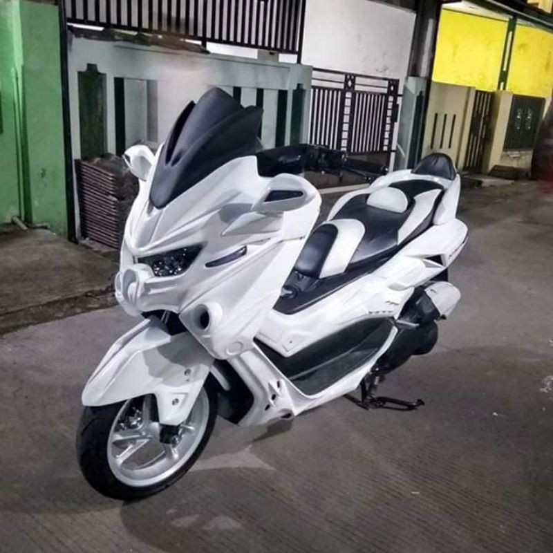 Paket Full Set Body Bodi Kap Predator Yamaha Nmax Old ( 2015-2019 ) Polos Putih