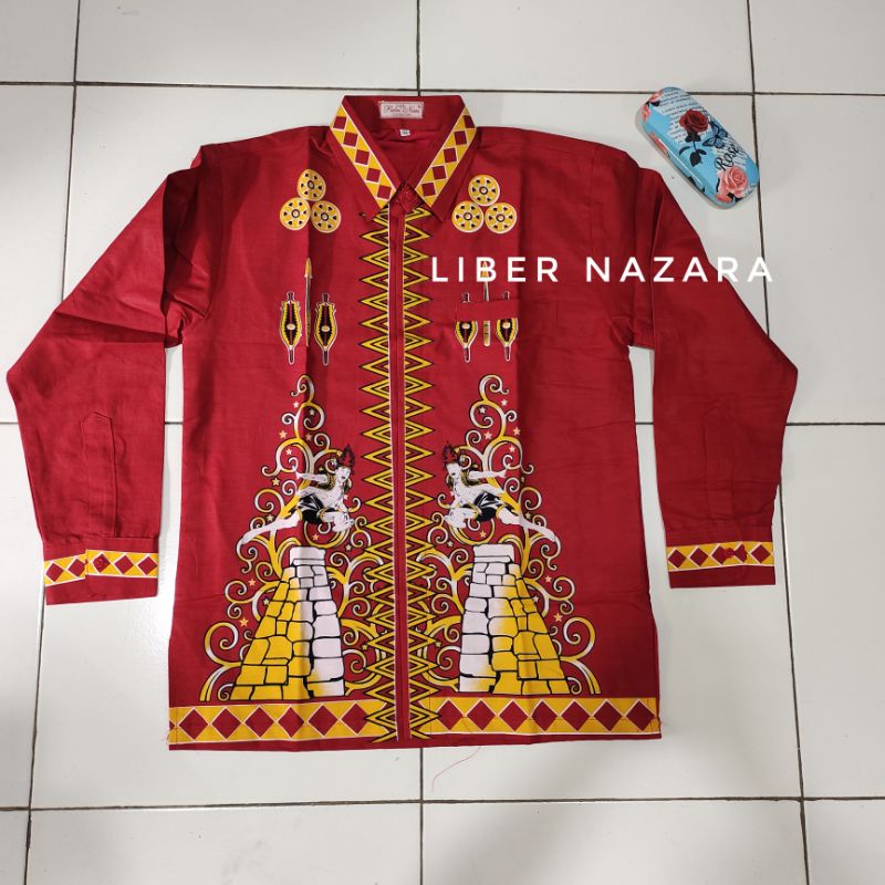 Batik Nias Kemeja Lompat Batu