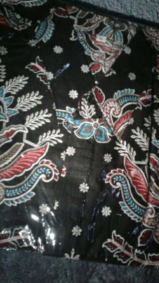 Bswart Batik Hrb026 Kenongo Hem Batik Manggar Coklat Kemeja Batik Pria