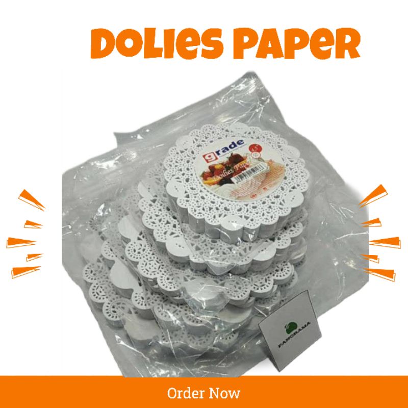 

Kertas Doilies Paper Isi 250 pcs Paper Doilies Kertas Alas Renda ukuran 3,5
