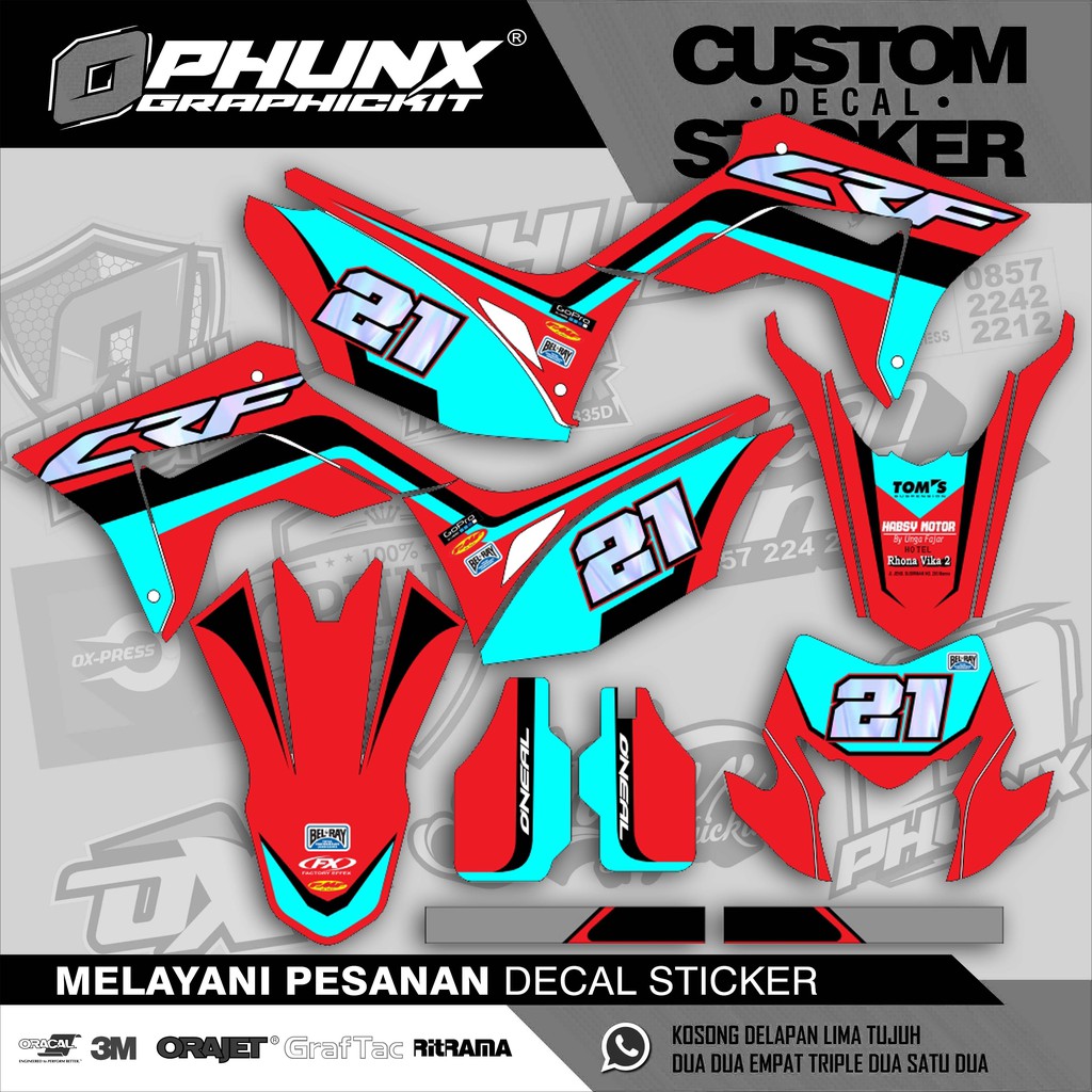 Decal CRF 150 L HONDA Design Suka Suka Bosku