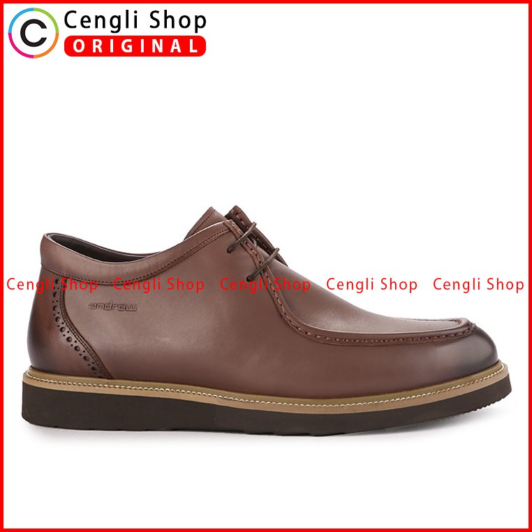 SEPATU ANDREW BOOT PRIA ORIGINAL TERBARU CASUAL KULIT COKLAT ANM10