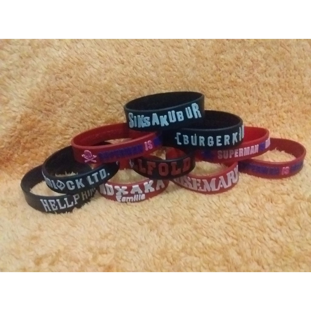 gelang karet musik distro