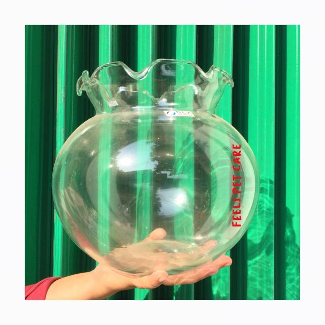 Aquarium bulat besar dlx 12 liter custom ukuran cilacap only grab instan