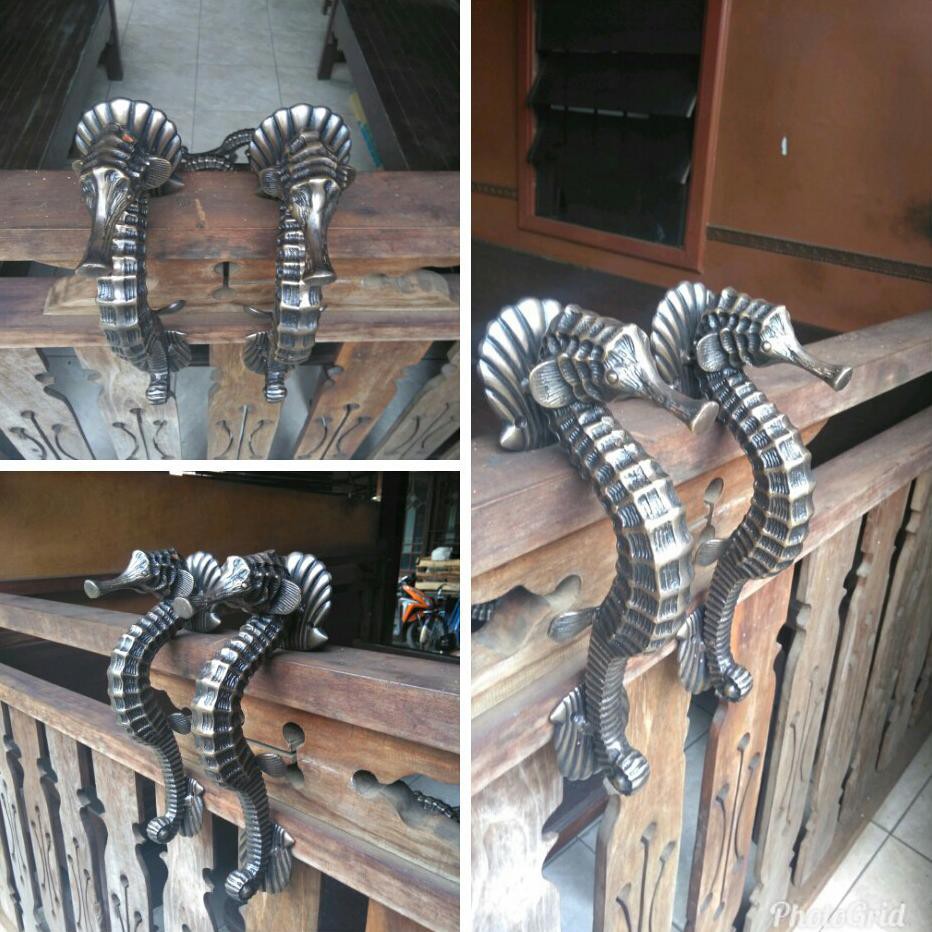 Handle Pintu Kuningan Kuda Laut Terbaik