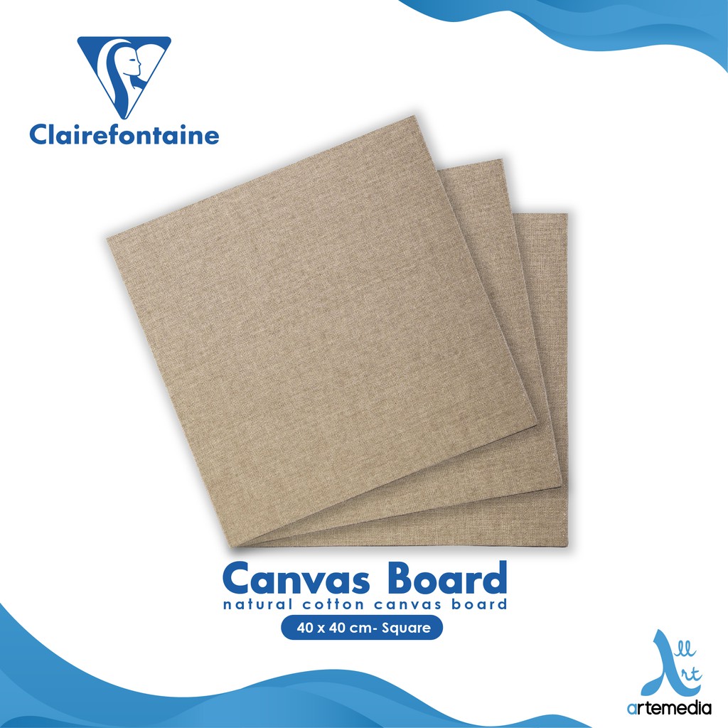 

Clairefontaine Natural 40x40cm Canvas Board