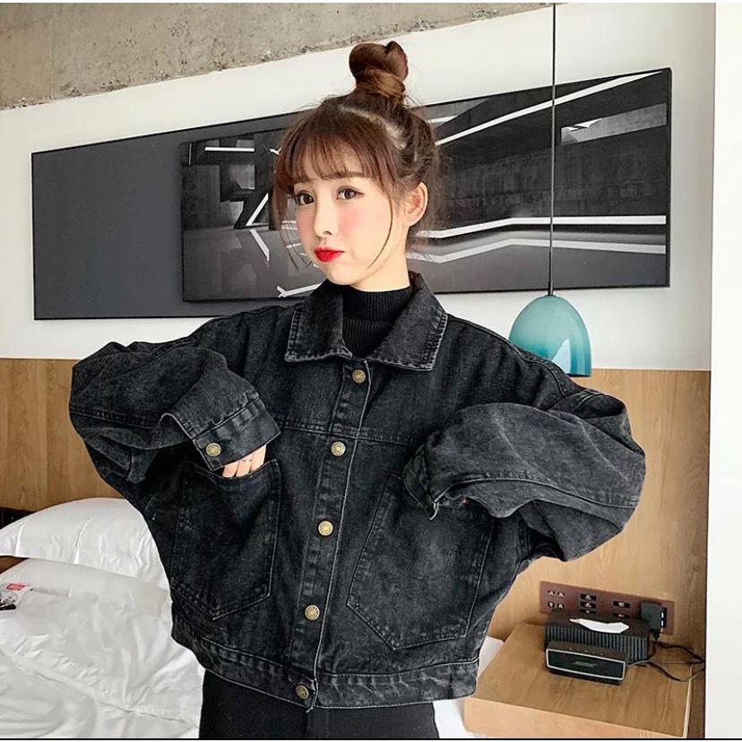 BEFAST - ZFS OOTD Wanita Jacket Jeans ANICA / GRACIA PREMIUM OVERSIZE JEANS JACKET / Jaket Denim Kekinian Remaja / Keluaran Terbaru / Jaket Jeans Casual / Fashion Ala Korean