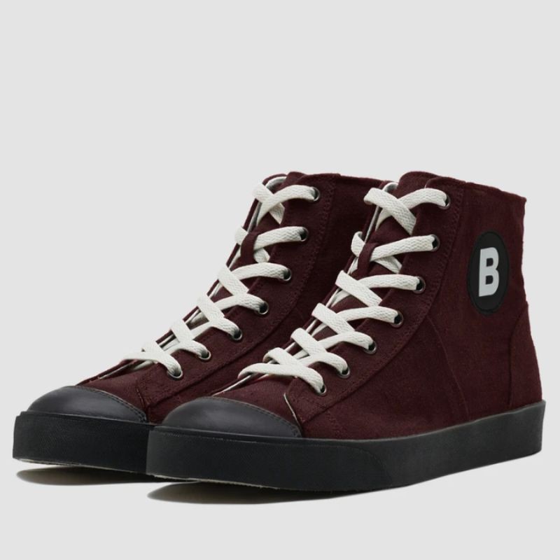  Sepatu  Sneakers  Brodo  Vantage Maroon Black Sol High 