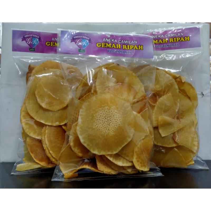 

Keripik Sukun Renyah l Camilan Kripik Sukun Gemah Ripah 200 gr