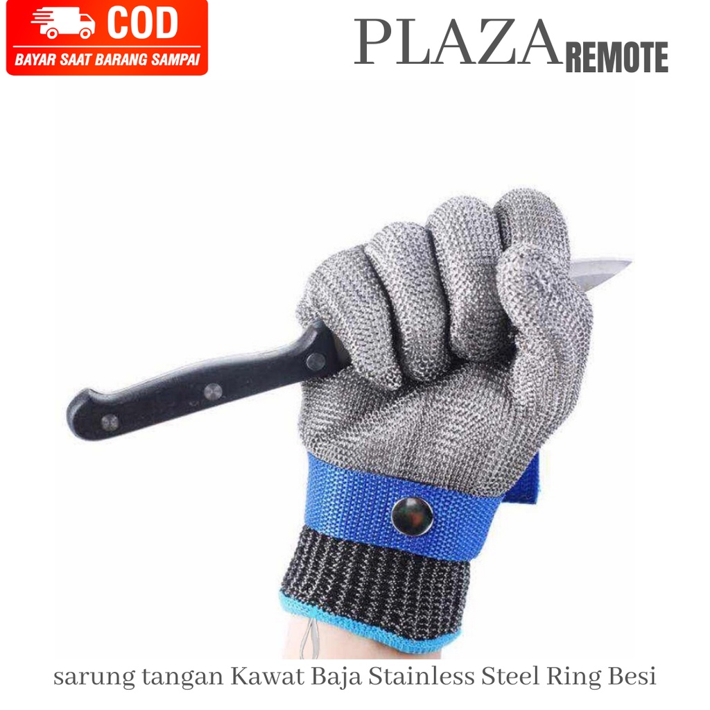 SARUNG TANGAN SAFETY GLOVE PELINDUNG Pisau CUTTER UKURAN M DAN L