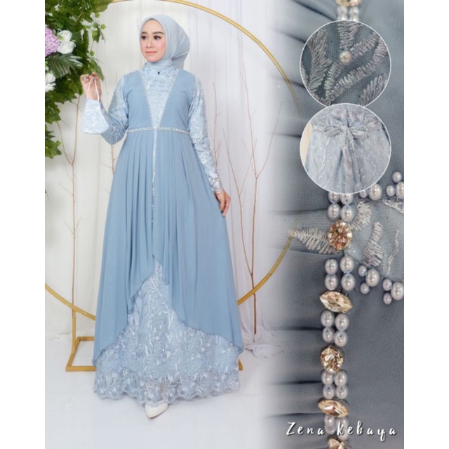 GAMIS PAYET MAURA GAMIS PESTA BAHAN TILLE KOMBINASI CERUTY