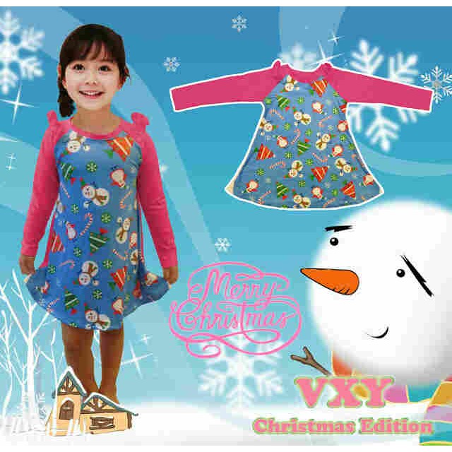 DRKD21 - Dress Christmas Snowman Print