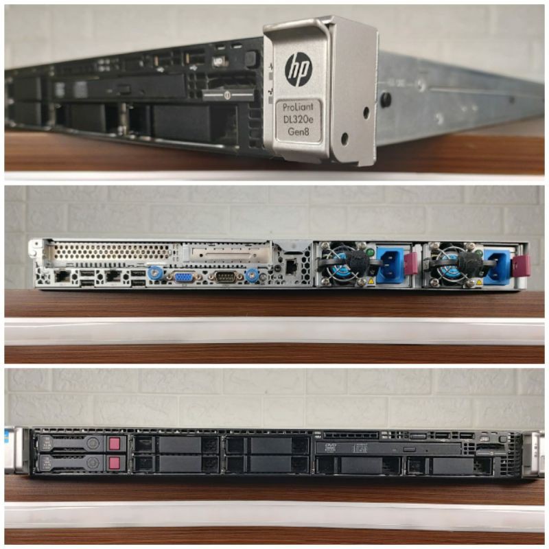 Server Hp Proliant DL320E Gen 8Intel Xeon E3-1220L Ram 32GB HDD 600GB Second Berkualitas