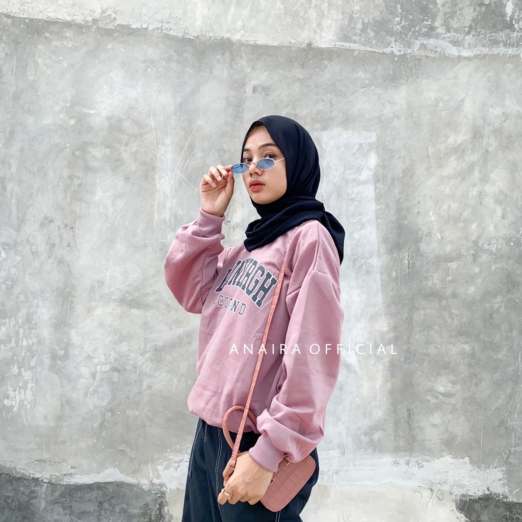 EDINBURGH SWEATER OVERSIZE PRIA WANITA SWITER CREWNECK