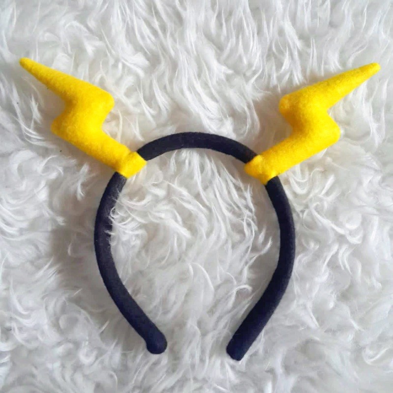 Bando Petir Hujan Kostum Kilat Flash thunder Halilintar Kostum Pikachu Cosplay Pokemon