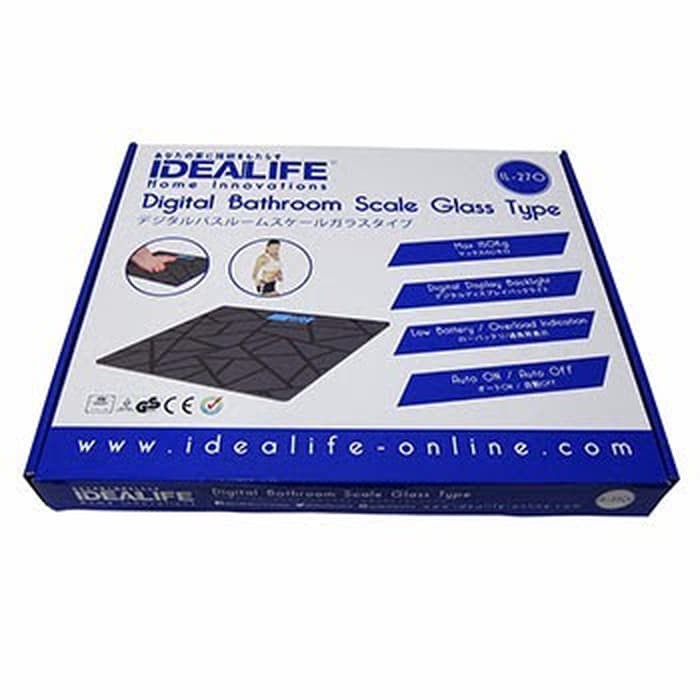 IDEALIFE IL-270 Digital Bathroom Scale (Timbangan Badan Digital) Murah SBY