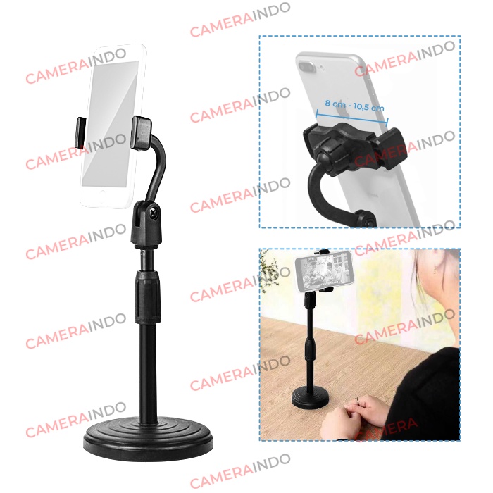 HOLDER PHONE STAND UNIVERSAL HOLDER HP STANDING HANDPHONE TRIPOD-3