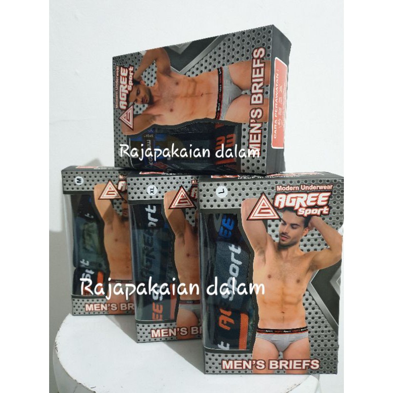 Celana dalam pria Agree Sport 2311B Harga 3 pcs