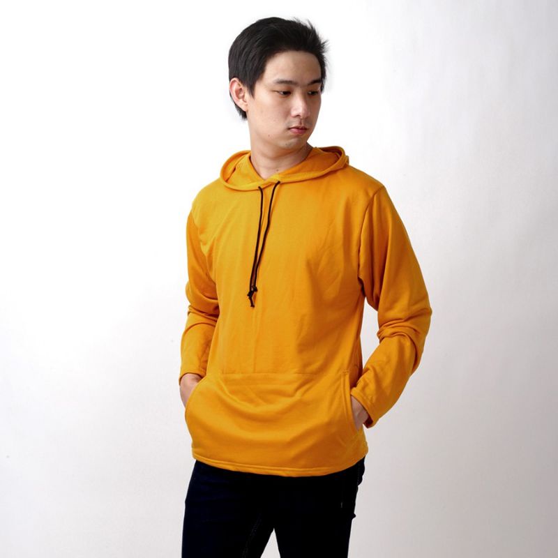 kaos Hoodie saku lengan panjang polos 1