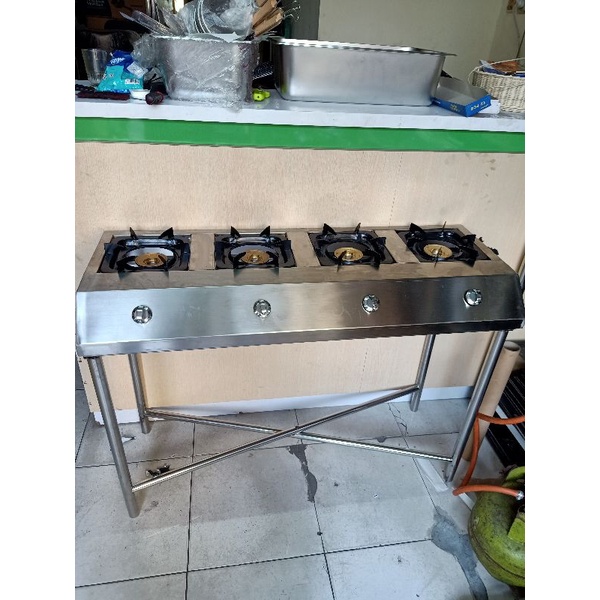 kompor serabi stainlees steel 4tungku