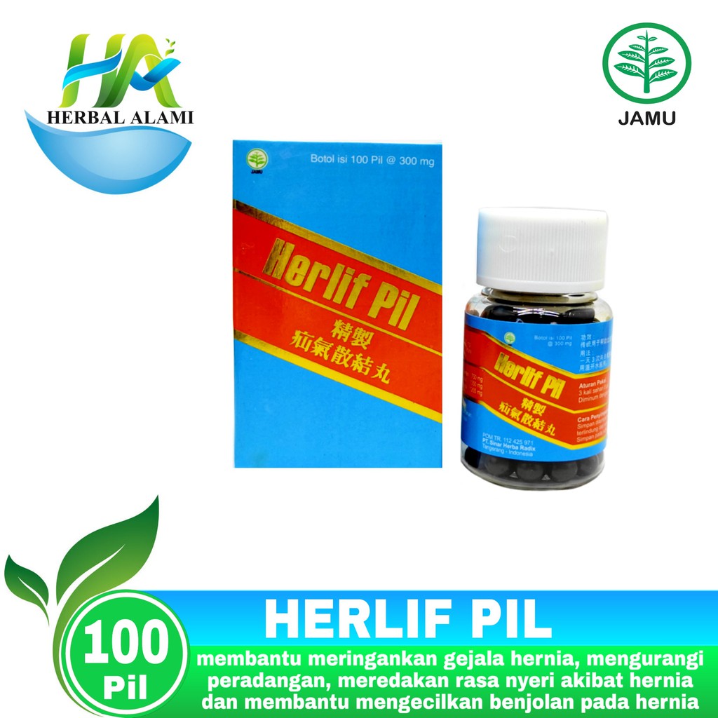 Herlif Pil / obat Hernia - turun berok