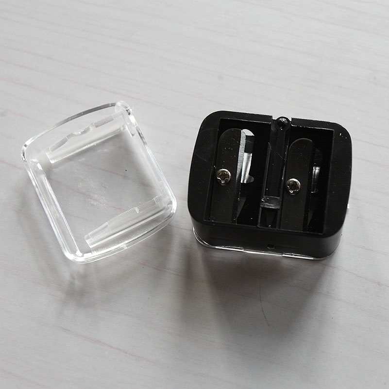 {LUCKID}Precision Cosmetic Pencil Sharpener for Eyebrow Lip Liner Eyeliner 2 Holes