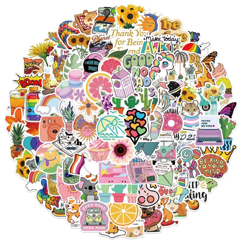 

40 psc stiker vacation musim panas