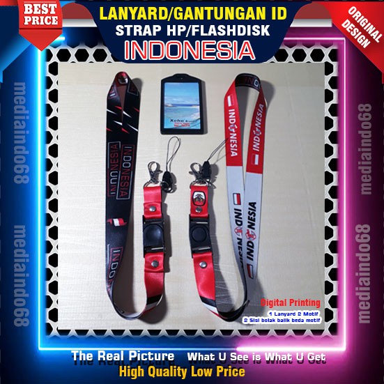 

Indonesia FC Lanyard, Strap ID, HP/Flashdisk Printing Digital (Paket Lengkap Exclusive)