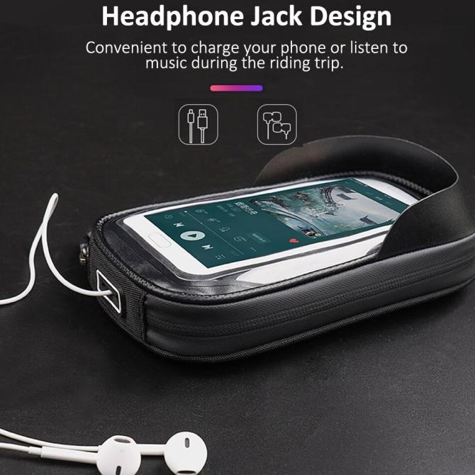 BIKE PHONE FRONT FRAME BAG TUBE BIKE BAG BICYCLE HANDLEBAR BAG CELL SDFG6546E