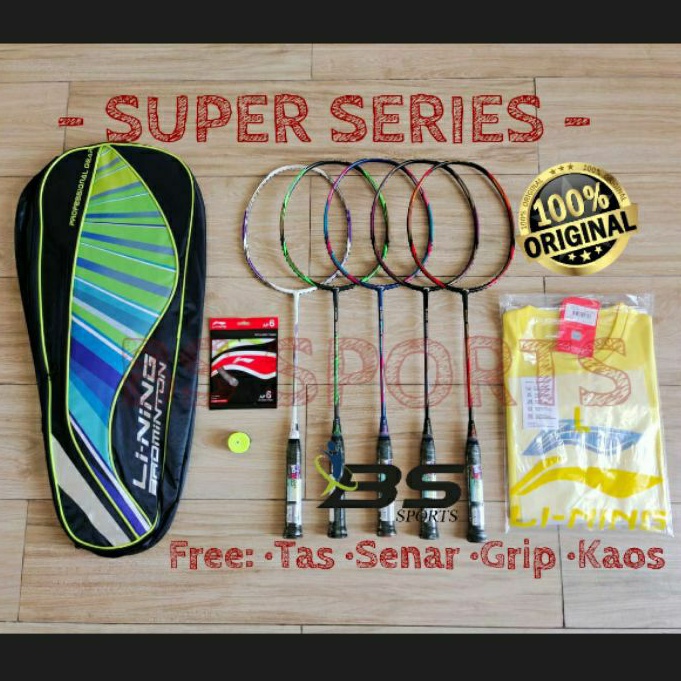 RAKET BADMINTON LINING SUPER SERIES SS68G7 SS78G7 SS88G7 SS98G7 ORIGINAL