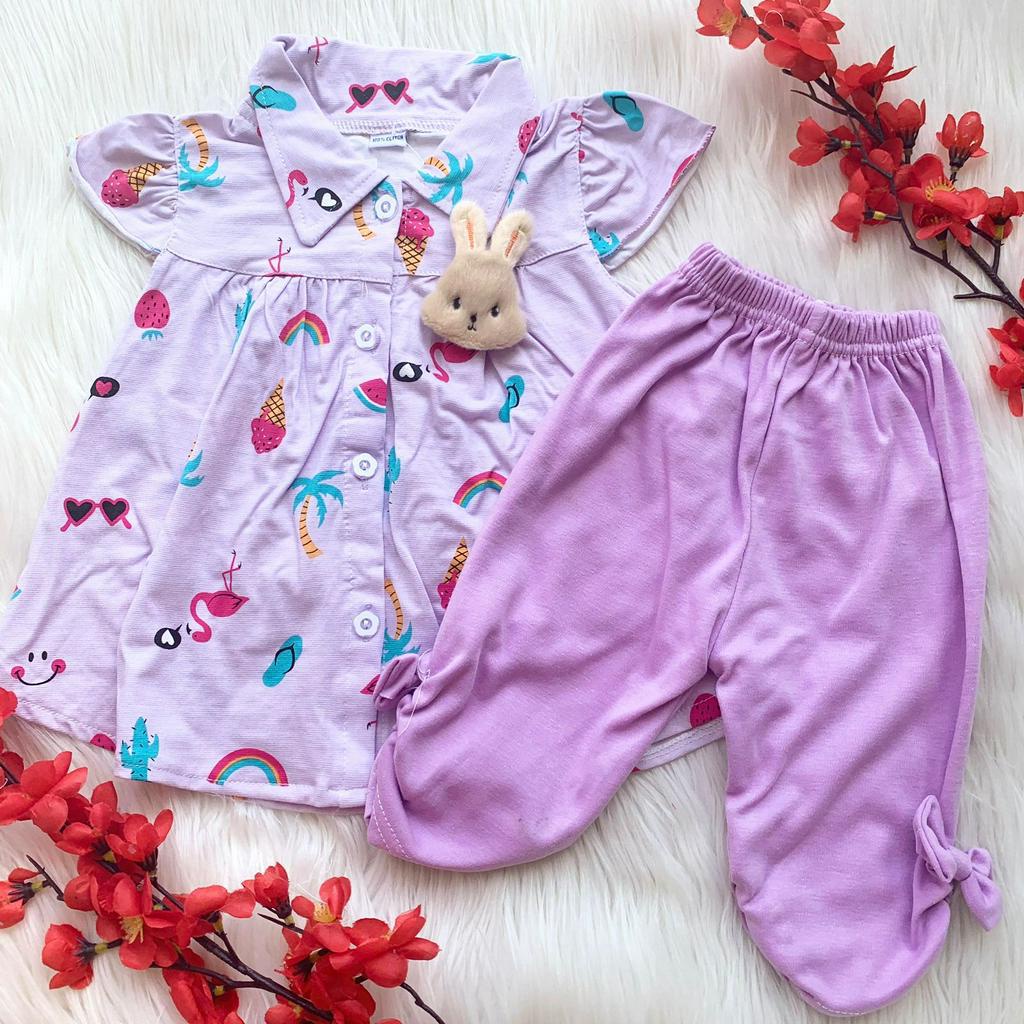 Baju setelan babygirl kekinian legging lucu pergi jalan fashion anak bayi perempuan murah -bun