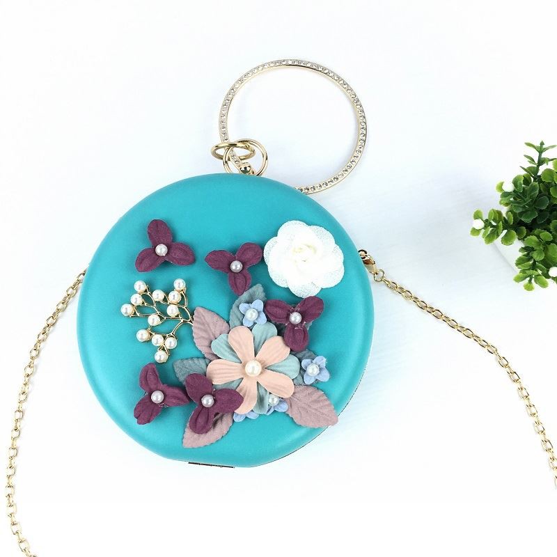 TAS WANITA MURAH SM0020 PROMO TAS PESTA FASHION ELEGAN MOTIF BUNGA IMPORT