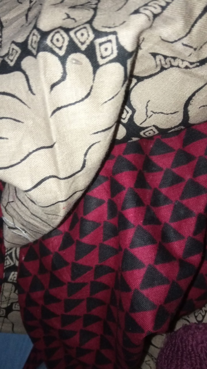 Batik Couple Keluarga Sania Ruffle Ori Ndoro Jowi Dnt Motif Bara Api Merah